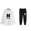 Women’s 2 Pcs Luxury Fleece Printed Hoodie Tracksuit