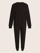 Women’s 2 Pcs Soft Fleece Plain Tracksuit