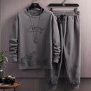 Men’s Premium 2PCS Track Suit – Mountain Print | Gym & Casual Wear